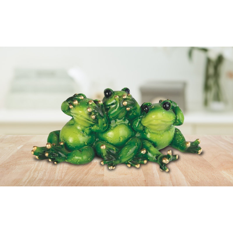 Trinx Hear-No, See-No, Speak-No Evil Frog Animal Decoration Figurine ...